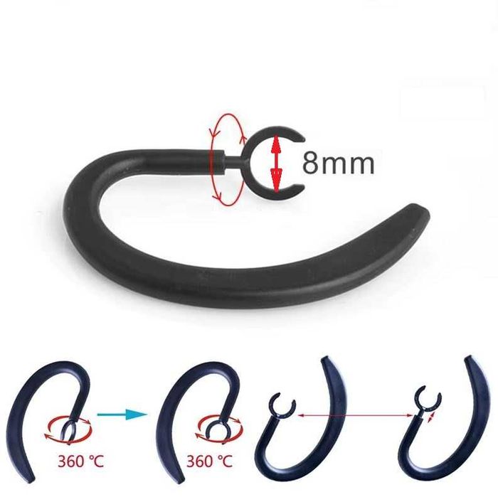 Suport carlig anticadere casaca bluetooth handsfree