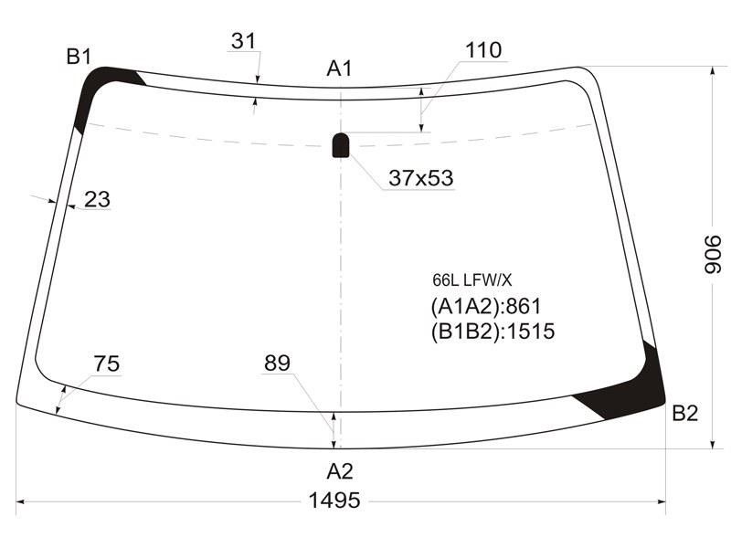Стекло лобовое  Subaru Legacy