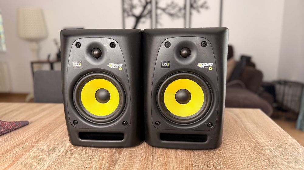 KRK Rokit 6 G2 Monitoare Studio Active Boxe Profesionale DJ Producer Mix Mastering Beatmaking Home Studio Nearfield Audio Monitor Bass Puternic