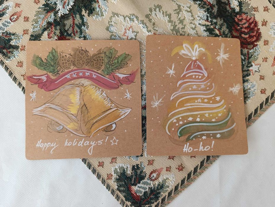 Рисувам по поръчка, картички (Коледа, Рожден ден и др.)