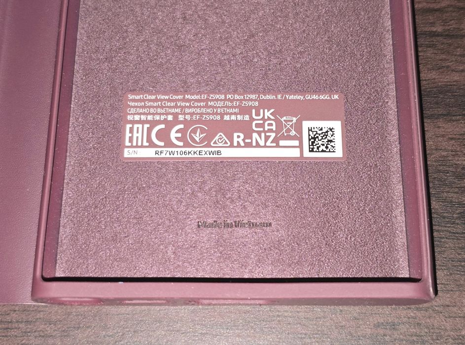 Husa SH flip smart activa originala Samsung Clear View Cover S22 Ultra