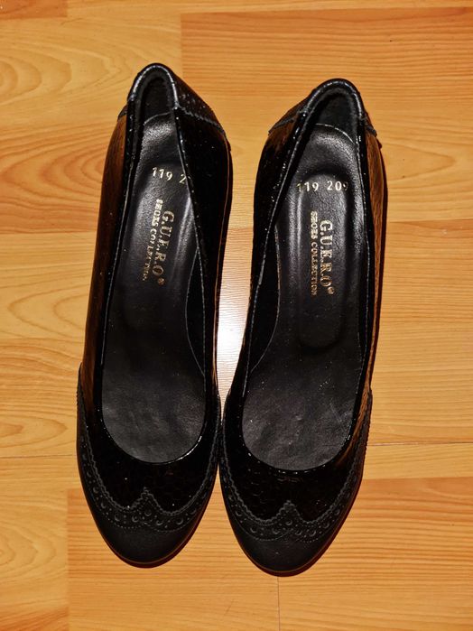 Туфли  кожанные чёрные Турция