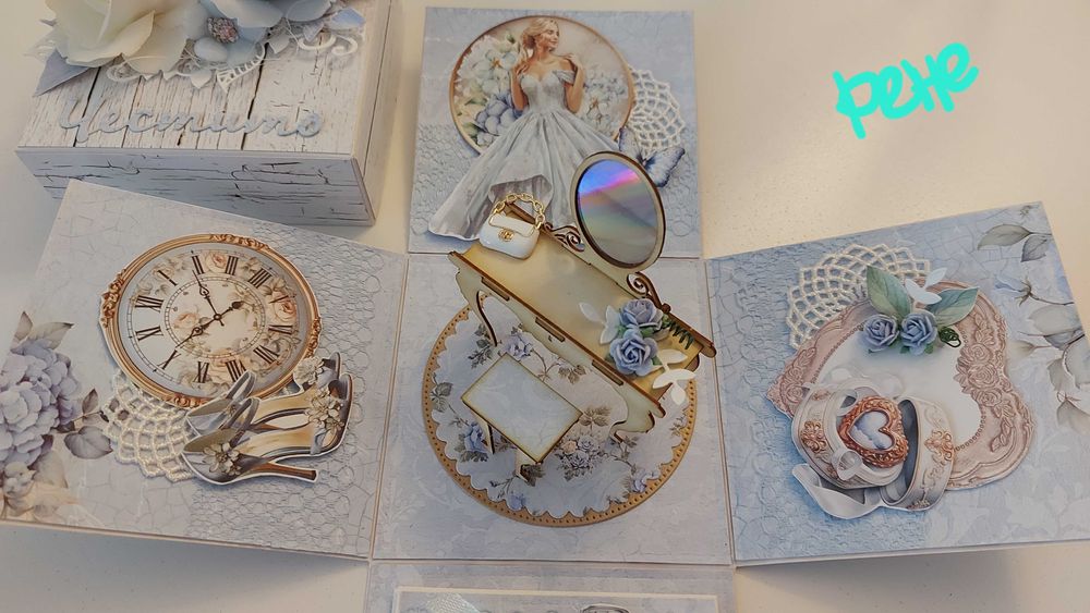 Ръчна експлодираща кутия за сватба, юбилей, бал, рожден ден