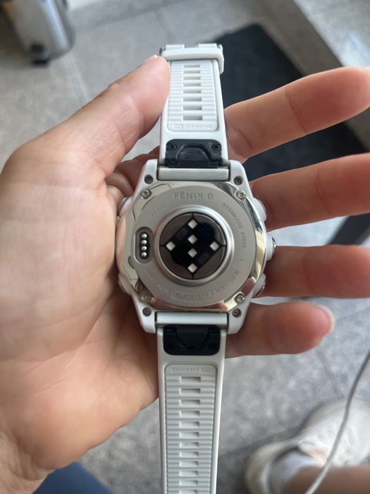 Fenix 8 43mm Amoled Silver Whitestone