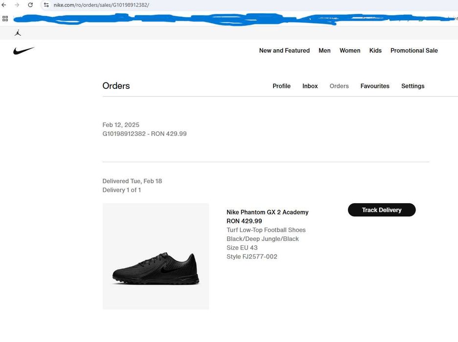 Ghete fotbal sintetic Nike Phantom GX II Academy TF, mărimea 43