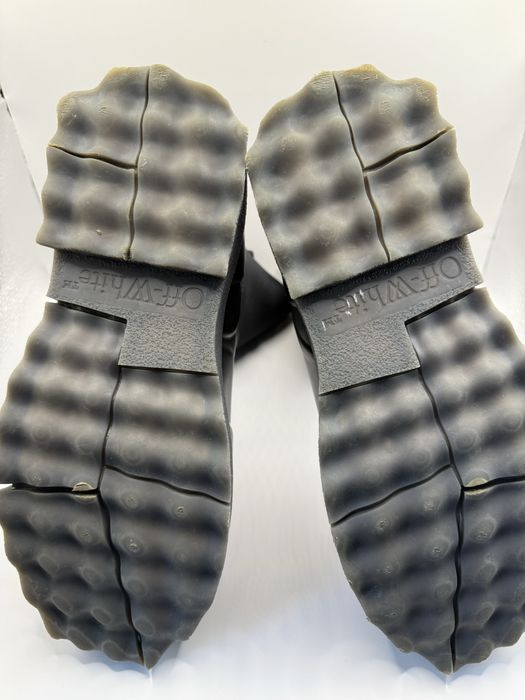 OFF WHITE lether snow boots