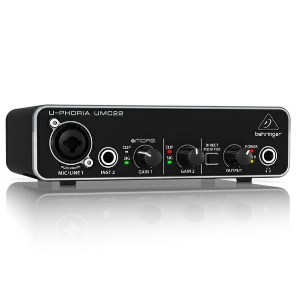 Профессиональная Внешняя Звуковая карта Behringer UMC22