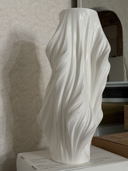 Ваза белая гипсовая