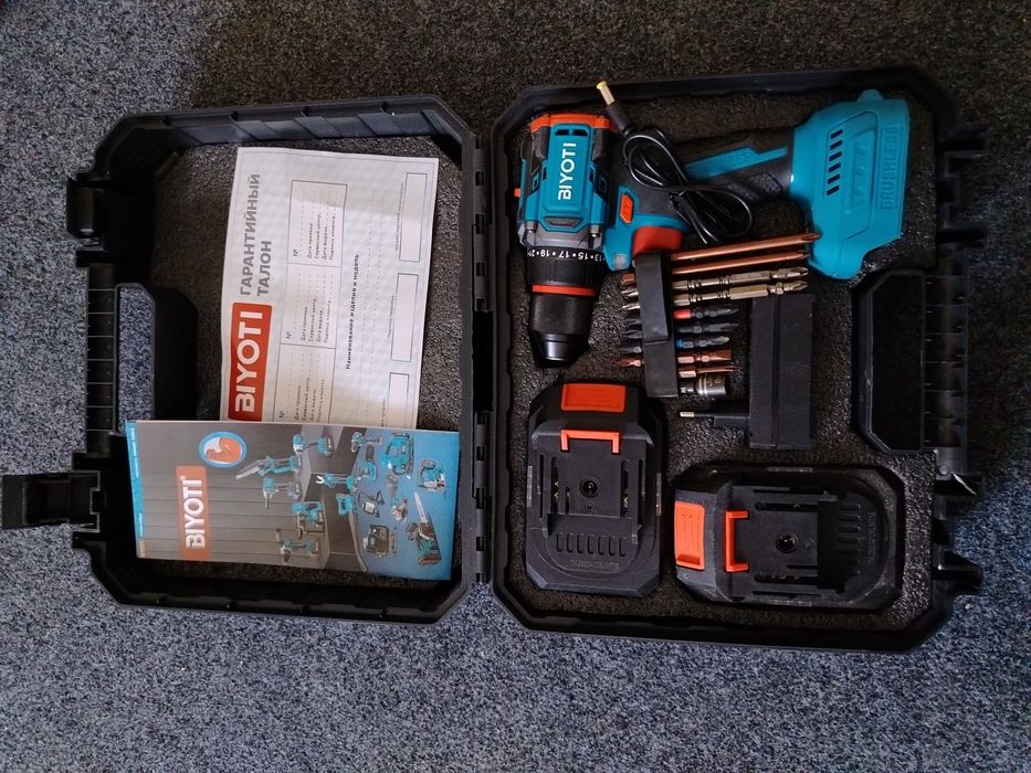Yangi BIYOTI BYT-CD1016 akkumulyatorli dril - Tezkor narxda