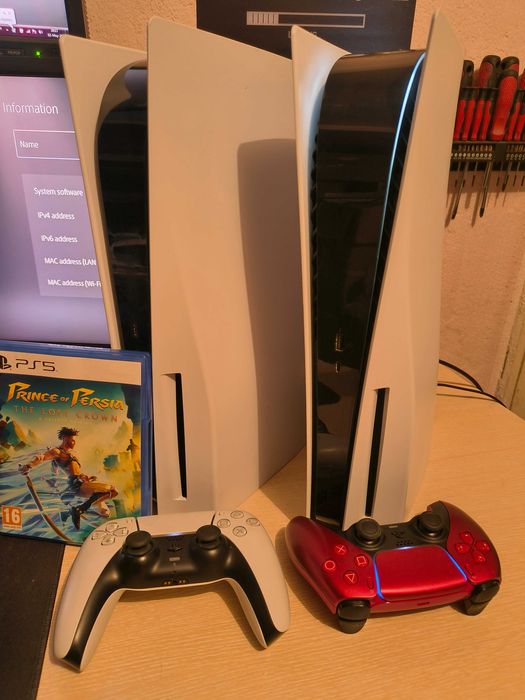 1г. ГАРАНЦИЯ ! PS5 PlayStation 5 Плейстейшън Диск Disk 825GB SSD DualSense Джойстик Контролер Sony конзола игра гейминг симулатор игра станция disc