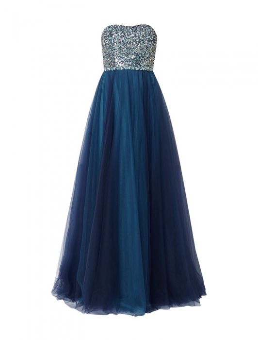 Бална рокля синя