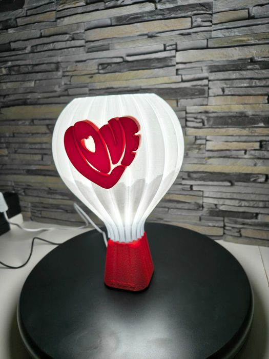 Veioză decorativă LOVE – lampă ambient, print 3D