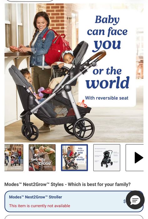 Продается Graco Modes Nest2Grow Double Stroller