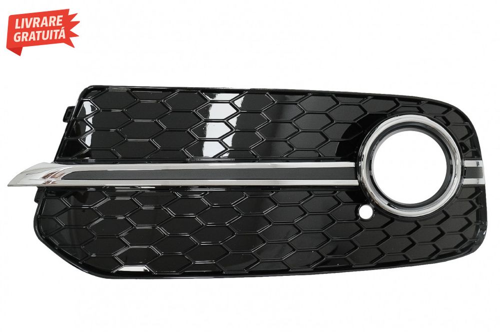Grile Laterale Audi Q5 SUV 8R Facelift (2012-2016) RS Design Negru Luc