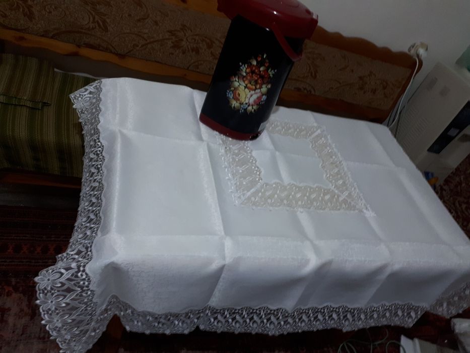 EMRE TEXTIL135см×135см.тогара ураш учун , писменний пласмассали столи