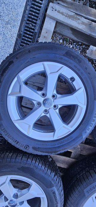 Jante Anvelope Original Audi Q3 F3  215/65 R17 99H  Continental WinterContact TS850P  AO  5x112  6.5Jx17  Et.38 Skoda Kodiaq Seat Sharan Vw Tiguan