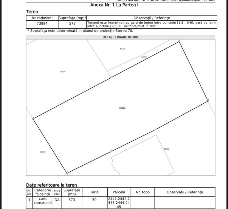Teren central Focsani-Parcul Balcescu, 573mp + aut. const. casă p+1!