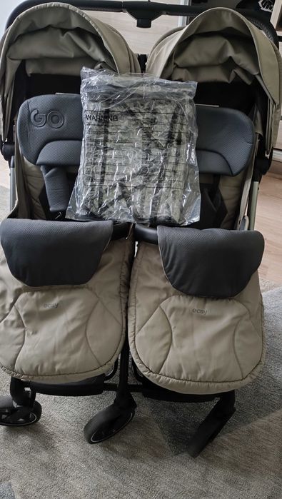Количка за близнаци EasyGo Echo Savana  Beige Twins