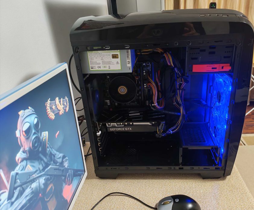 PC gaming midrange I7 3.6GHz 16GB RAM GTX1660 SSD 512GB monitor 24inch