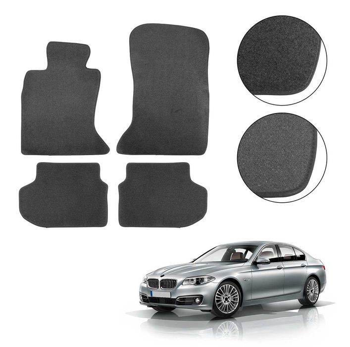 Топ цена! Промоция! Мокетни стелки за БМВ Ф10 / BMW F10 2014+