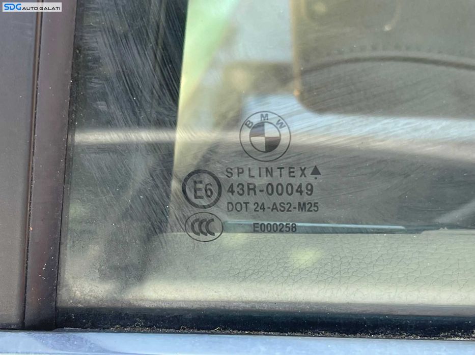 Geam Sticla Culisant de pe Usa Portiera Stanga Spate BMW Seria 5 E60 2003 - 2010 [1715]