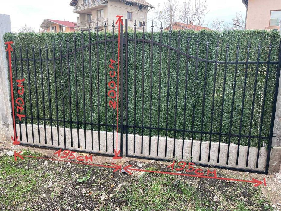 Портална врата порта от ковано желязо