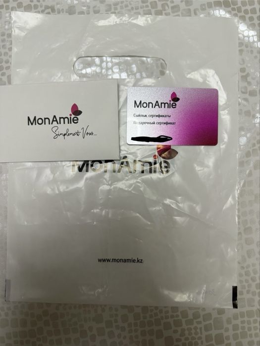 Сертификат на monamie