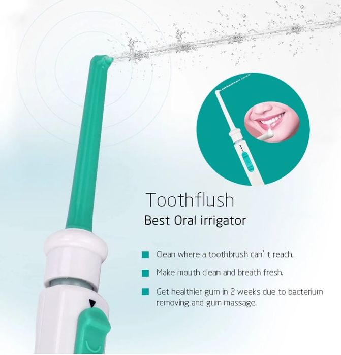 Floss Pick Дентален Флос с водна струя за орално почистване на зъби