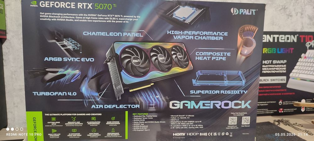Palit gamerock rtx 5070 ti