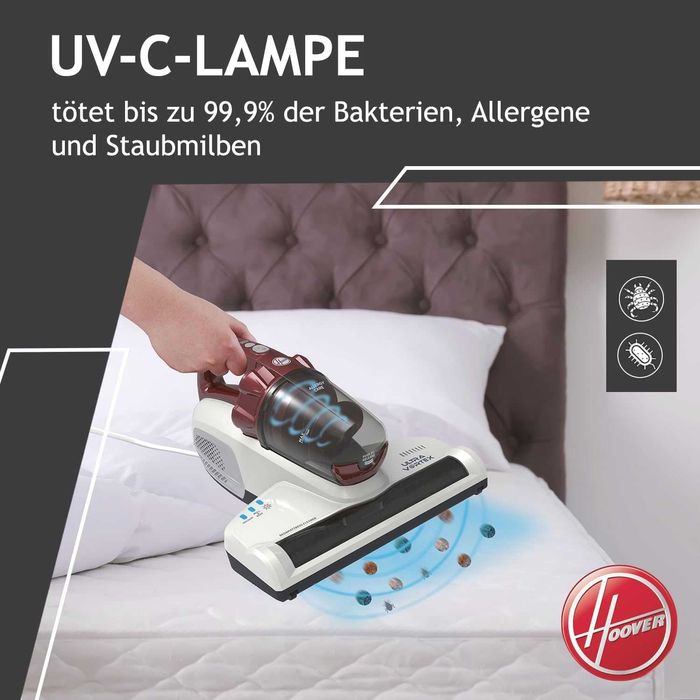Прахосмукачка за матраци и акари Hoover Ultra Vortex (MBC500UV) с UV светлина