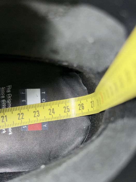 Tommy Jeans LaceUp bocanci/ghete  din piele neagra marime  40 noi