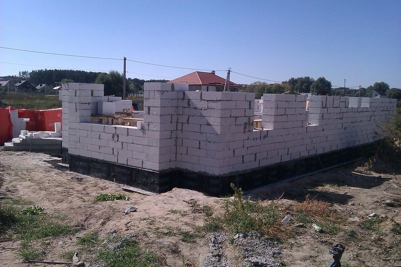 Кладка газоблока
