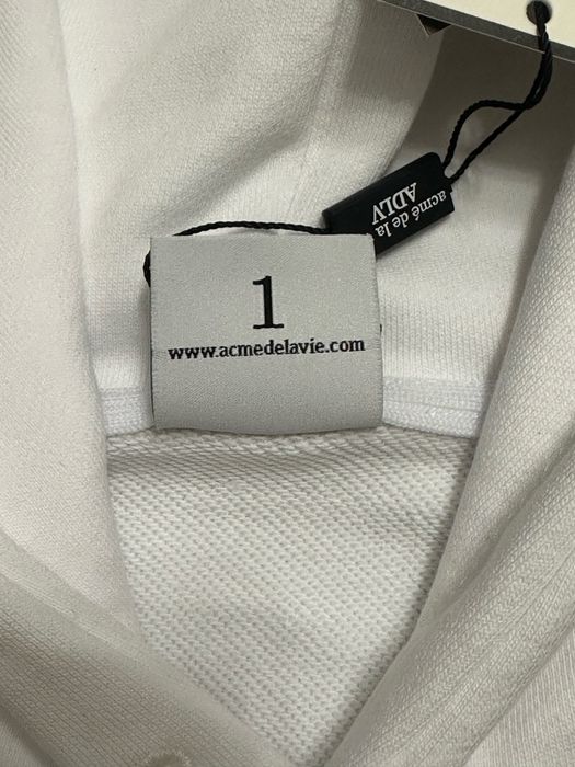 Худи adlv, белое, плотный хлопок