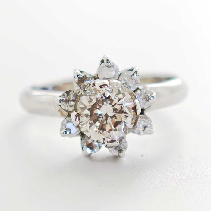 Inel 14k diamante naturale 1.40ct