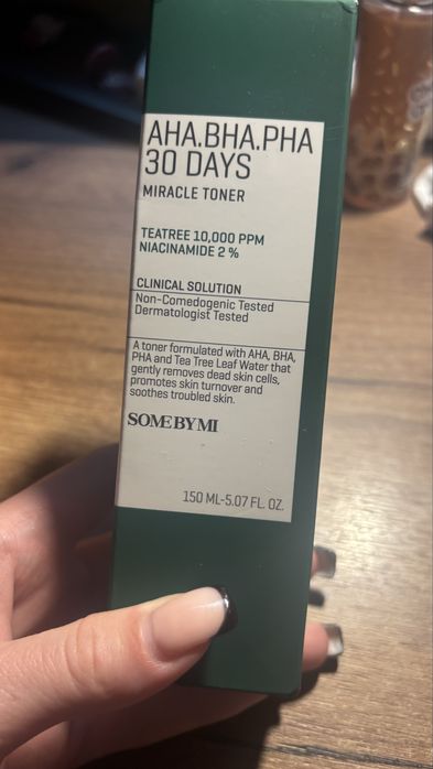 AHA BHA PHA Toner на Some by Mi + козметика