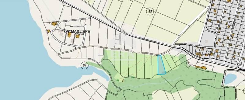 Атрактивен парцел в м. ,,Кенана,,  гледка към язовир