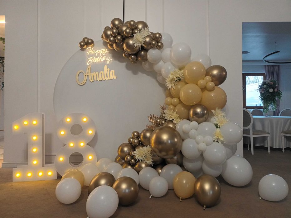 Photocorner majorat Arcada baloane petrecere/aniversare/zi nastere