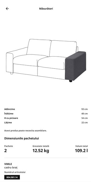 Canapea Ikea extensibila