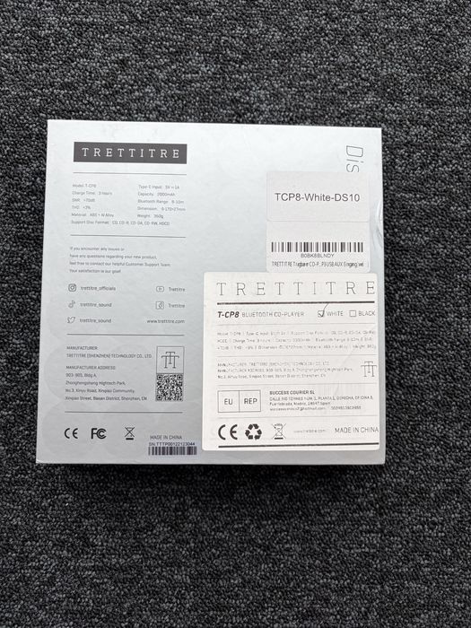 Bluetooth CD плейър Trettitre T-CP8