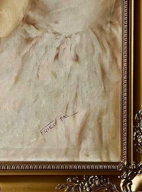 IMPECABIL! Tablou VECHI, ulei/pnza,  100x80cm(80x60cm-pictura), semnat