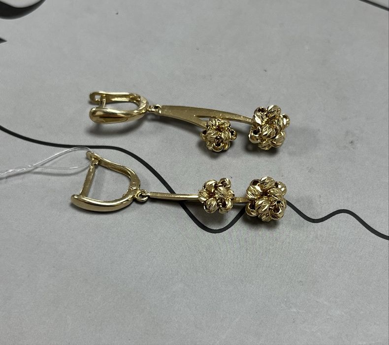 Золотые серьги/Рассрочка без процентов/Bari Bar shop