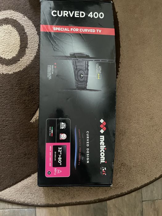 Support tv curved 400  meliconi 32”-80