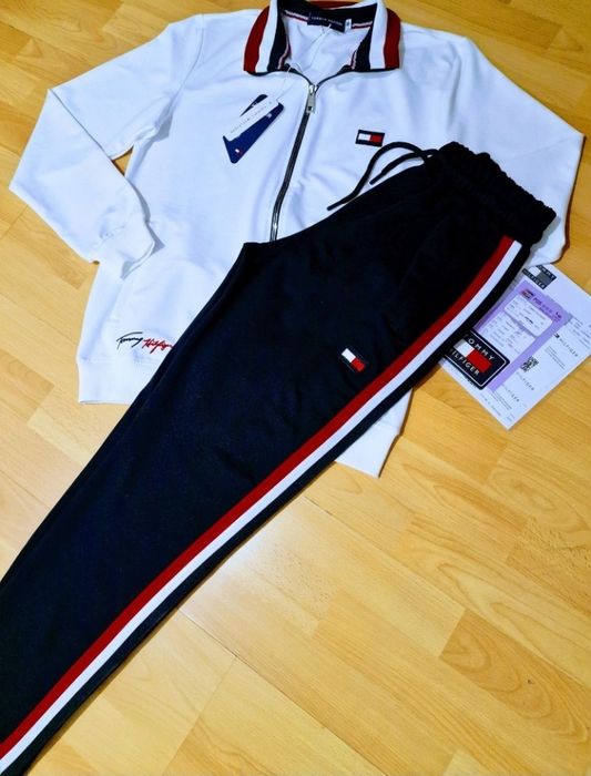 Trening bumbac TH,super model, feronerie metalica, logo brodat, pantaloni conici