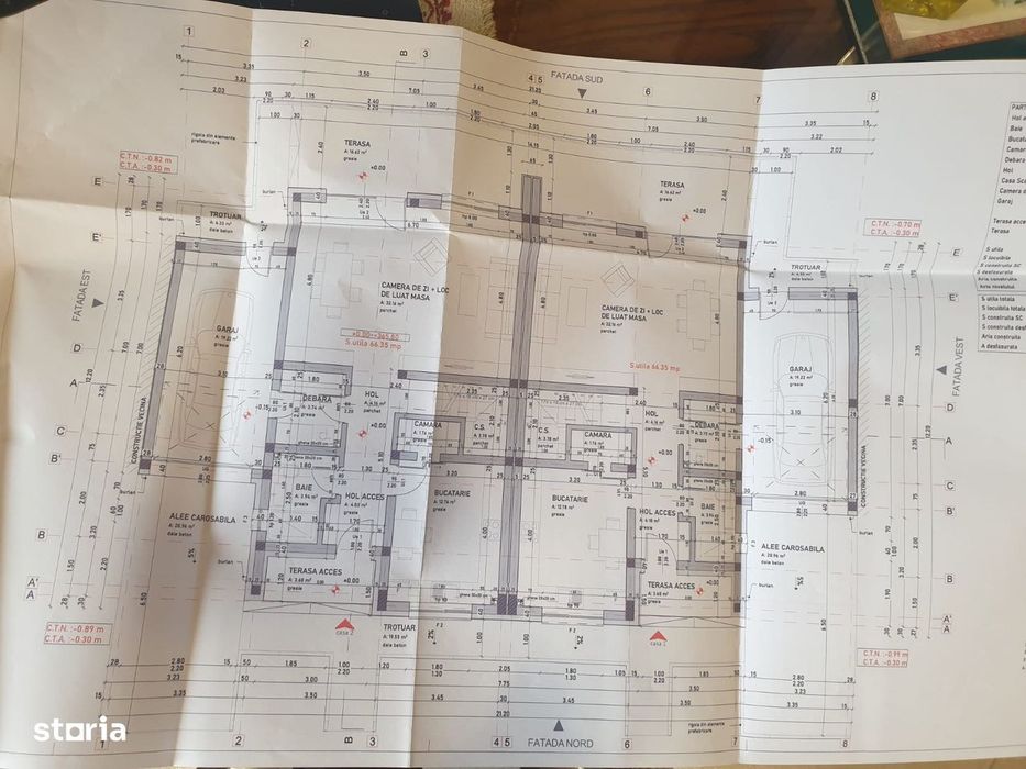 Duplex de vanzare de 130mp teren 216mp zona Floresti Crisan