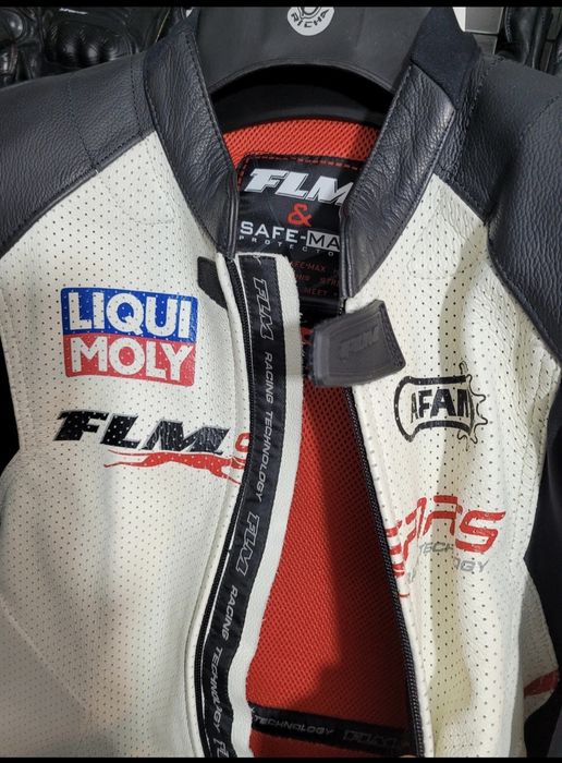 .. Geaca moto piele naturala FLM Sports Combi 1.0 - ABSOLUT NOUA - 54