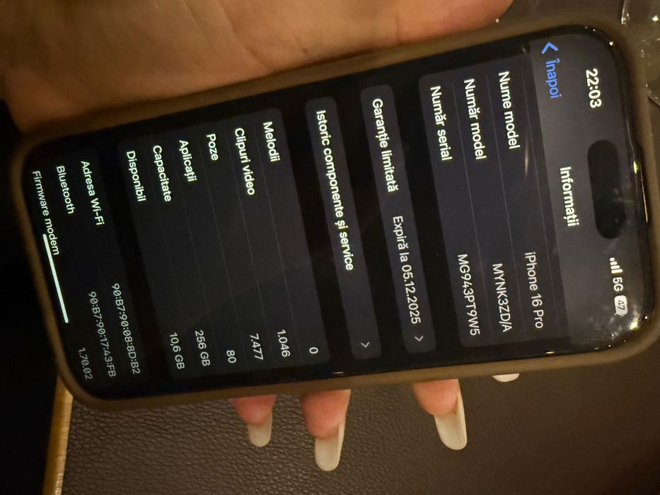 Iphone 16 PRO rose titanium