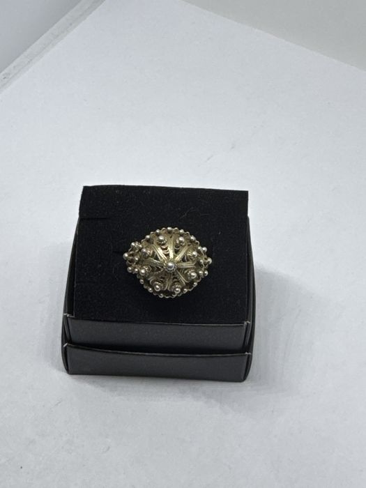 сребърен дамски пръстен 10.95гр 14к 585