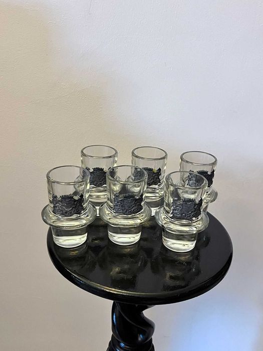 Set sase piese sfesnice cu decoratiuni metalice bibelouri bibelou