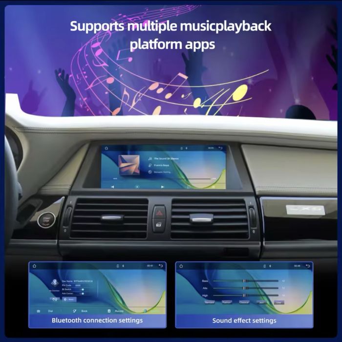 Мултимедия за BMW X5 E70 и BMW X6 E71/ Android Auto/ Apple Car Play/