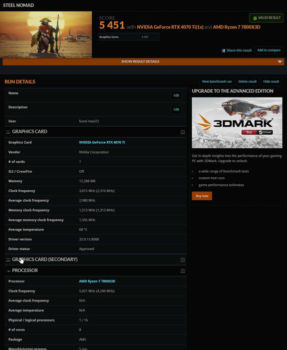 GeForce RTX 4070 Ti KFA2 SG (Boost 2670MHz) 12g